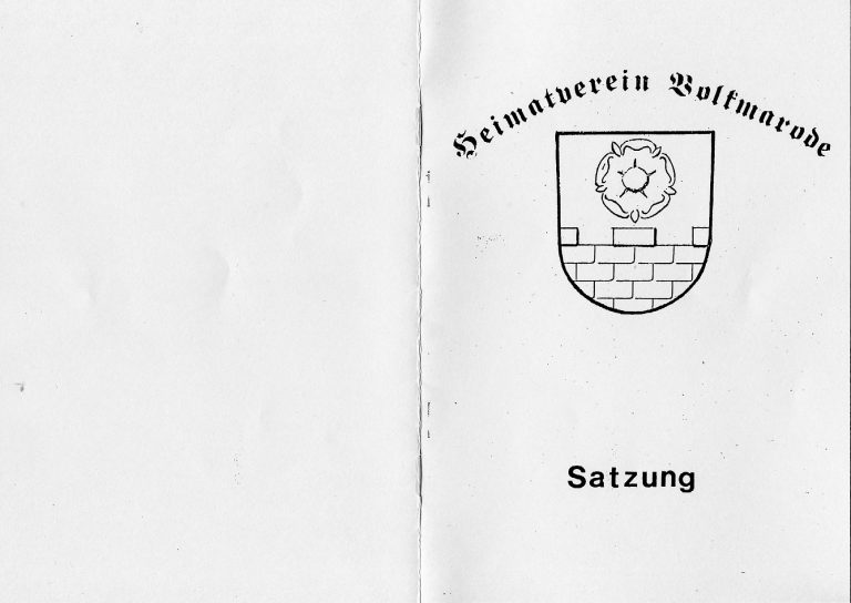Satzung 1. Seite