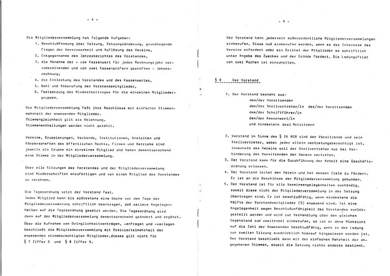 Satzung 4. Seite